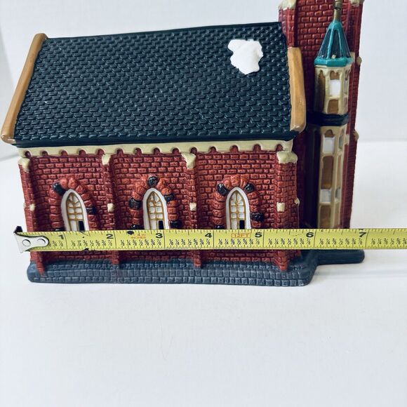 Dickens Village Collectible Porcelain Church Lighted Original Box Tested - Picture 13 of 14